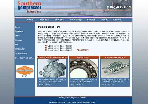 UI Design for Southern Compressor