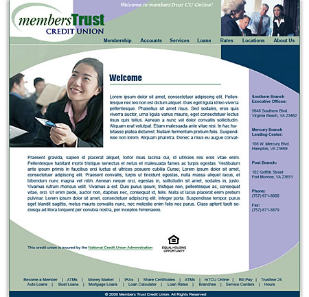 UI Design for Members Trust