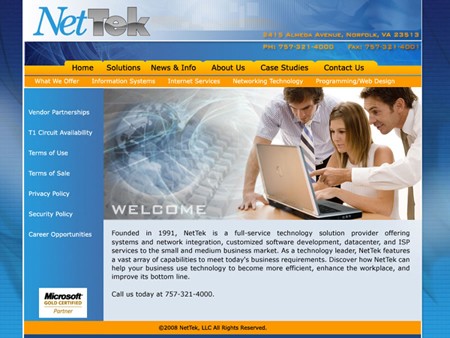 UI Design for NetTek